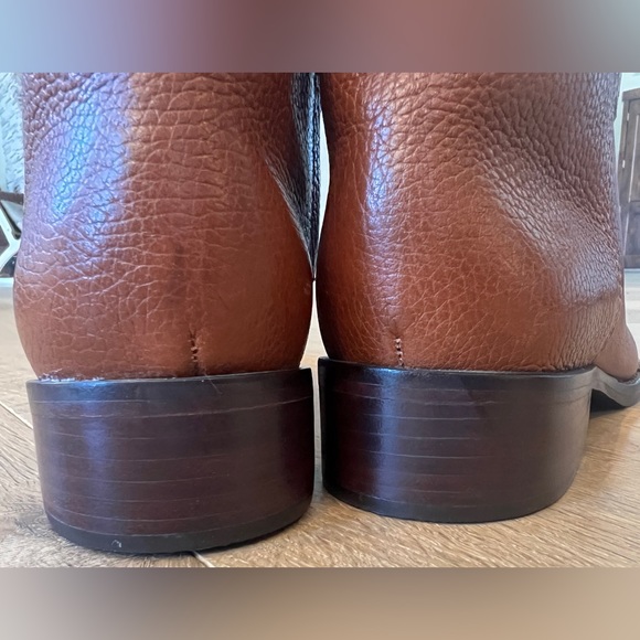 NWOT- Tory Burch Junction Boots- Brown Pebbled Leather - size 8.5M - Picture 12 of 16